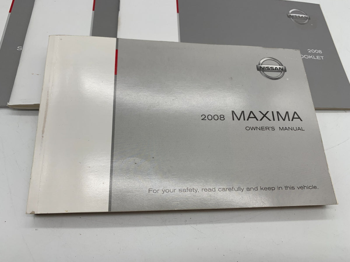 2008 Nissan Maxima Owners Manual Set with Case OEM A04B08048