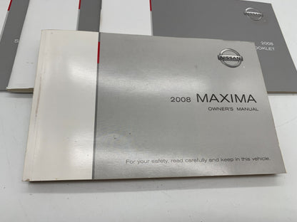 2008 Nissan Maxima Owners Manual Set with Case OEM A04B08048