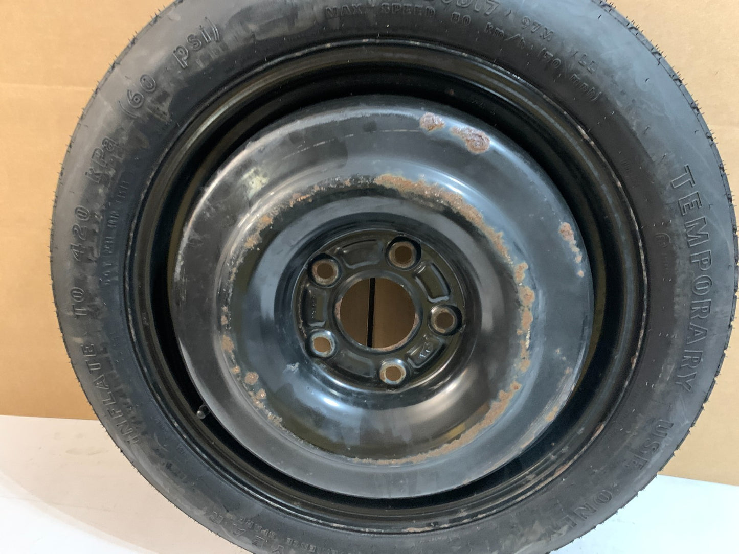 2012-2016 Chrysler Town & Country 17" Spare Tire Compact Donut T145/80D17