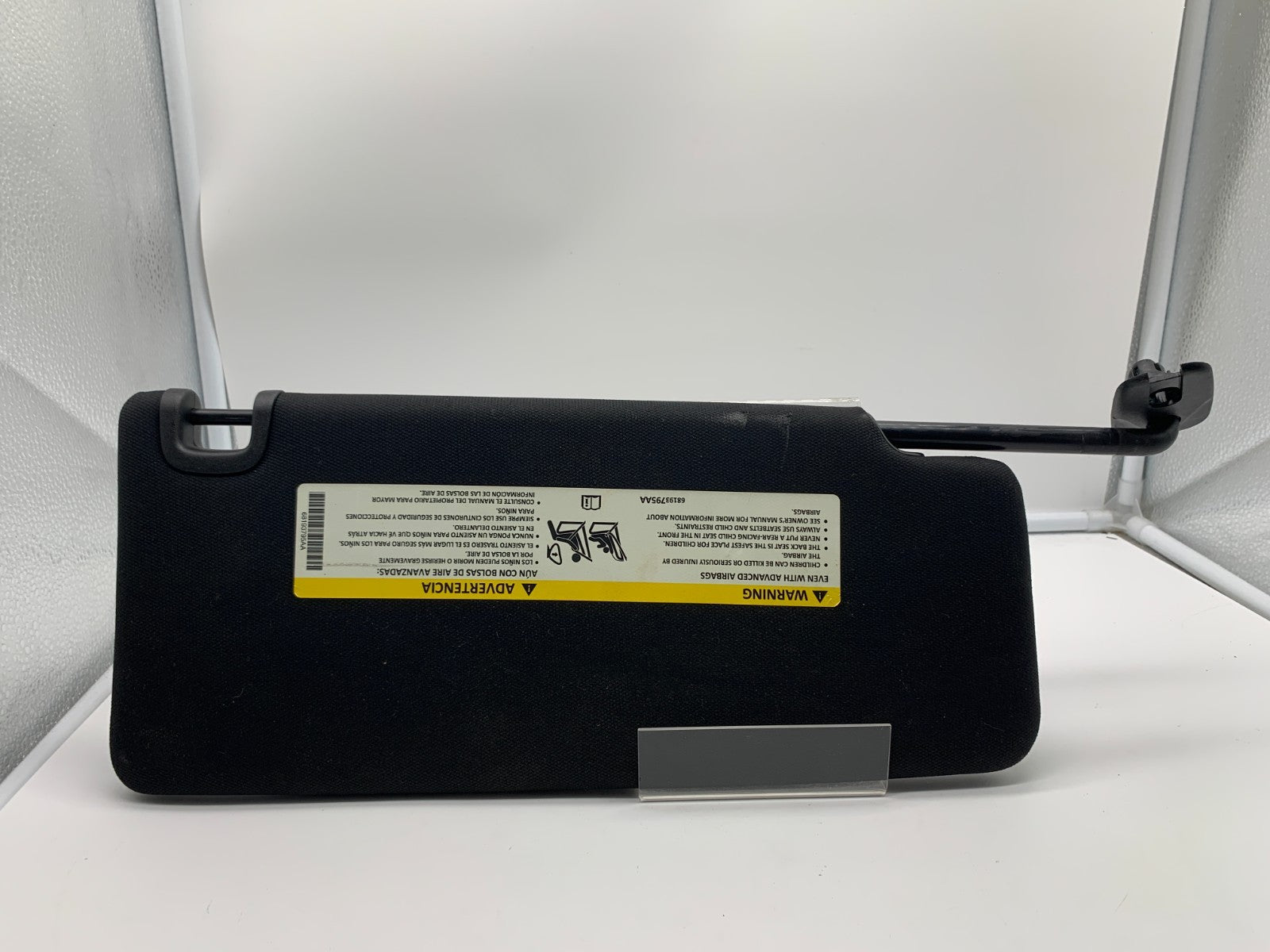 2015 Chrysler 200 Driver Sun Visor Black OEM C01B40006