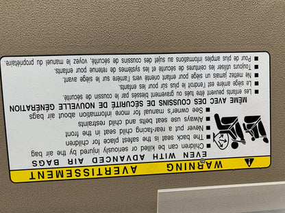 2010-2014 Toyota Rav4 Passenger Sun Visor Brown Illuminated OEM A02B38005