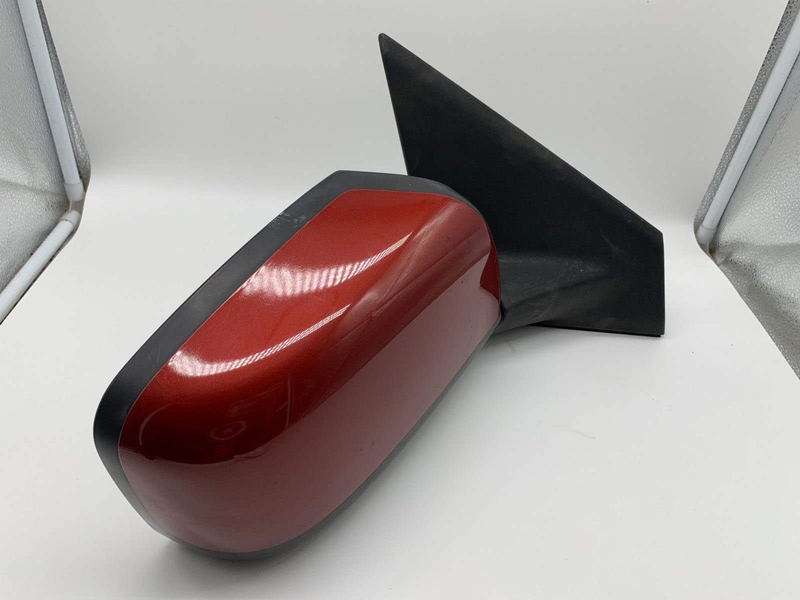 2008-2015 Nissan Rogue Passenger Side View Power Door Mirror Red OEM C03B56002