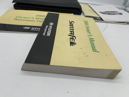 2008 Hyundai Santa FE Owners Manual Set with Case OEM A02B47046