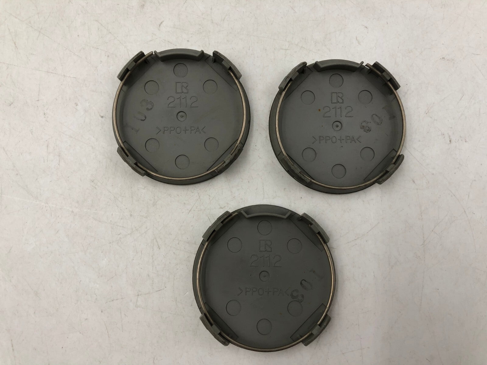 Mazda Rim Wheel Center Cap Set Silver OEM B01B34064