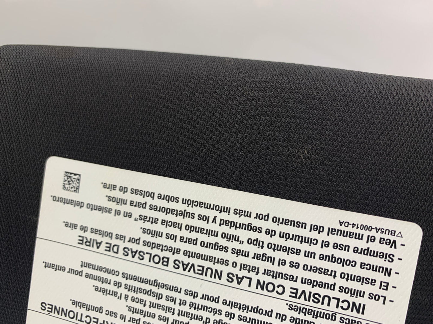 2013-2019 Ford Taurus Passenger Sun Visor Black Illuminated OEM A02B30014