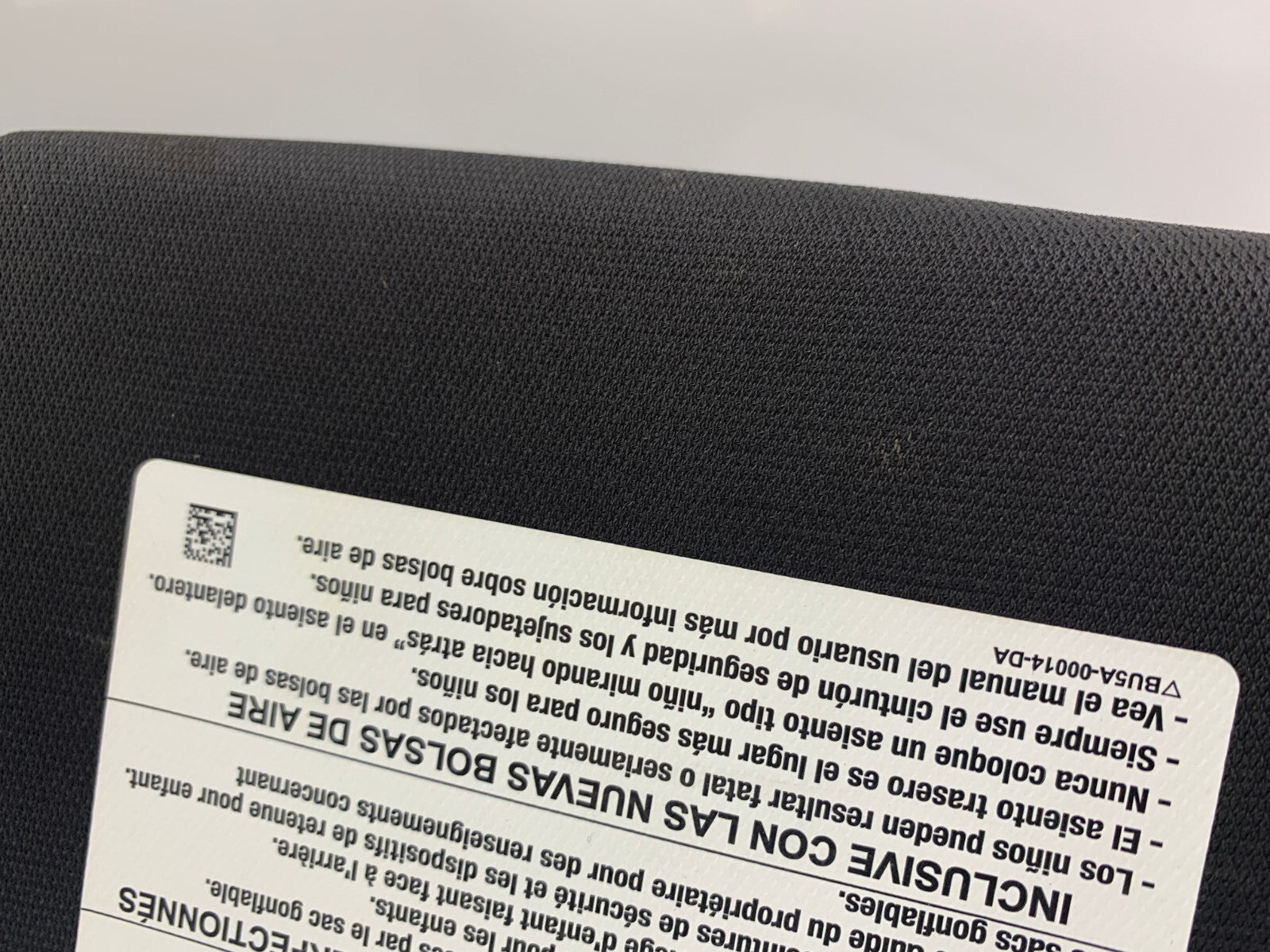 2013-2019 Ford Taurus Passenger Sun Visor Black Illuminated OEM A02B30014