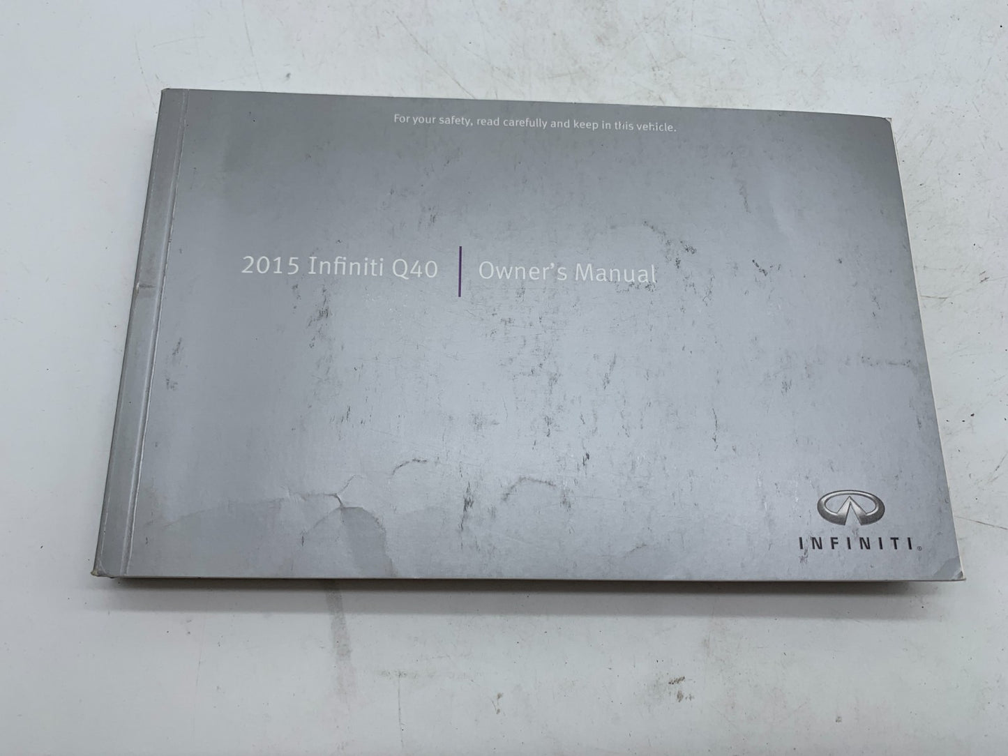 2015 Infiniti Q40 Q 40 Owners Manual Set OEM A01B01016