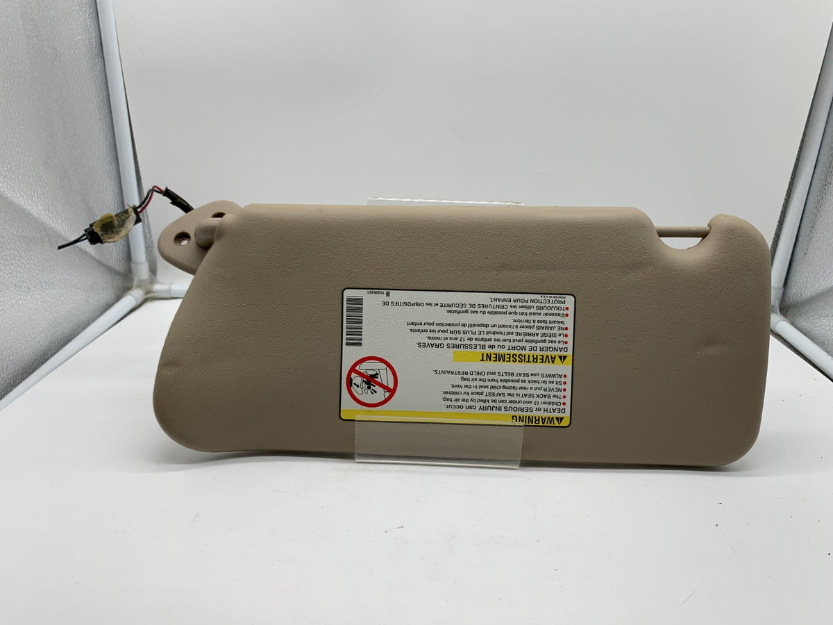 2004-2009 Cadillac SRX Passenger Sun Visor Tan Illuminated OEM A01B36044