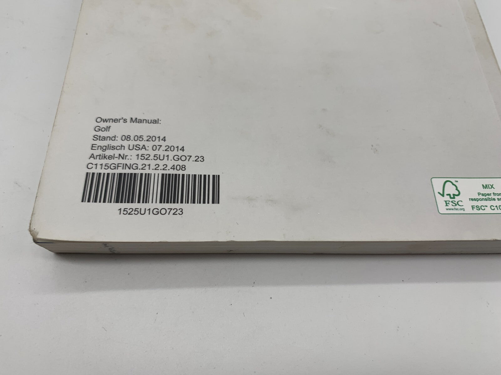 2015 Volkswagen Jetta Owners Manual Set with Case OEM E02B24070