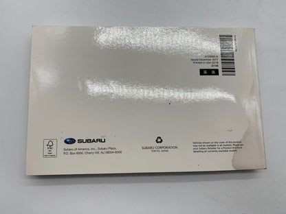 2018 Subaru Impreza Owners Manual Set with Case OEM C03B21051