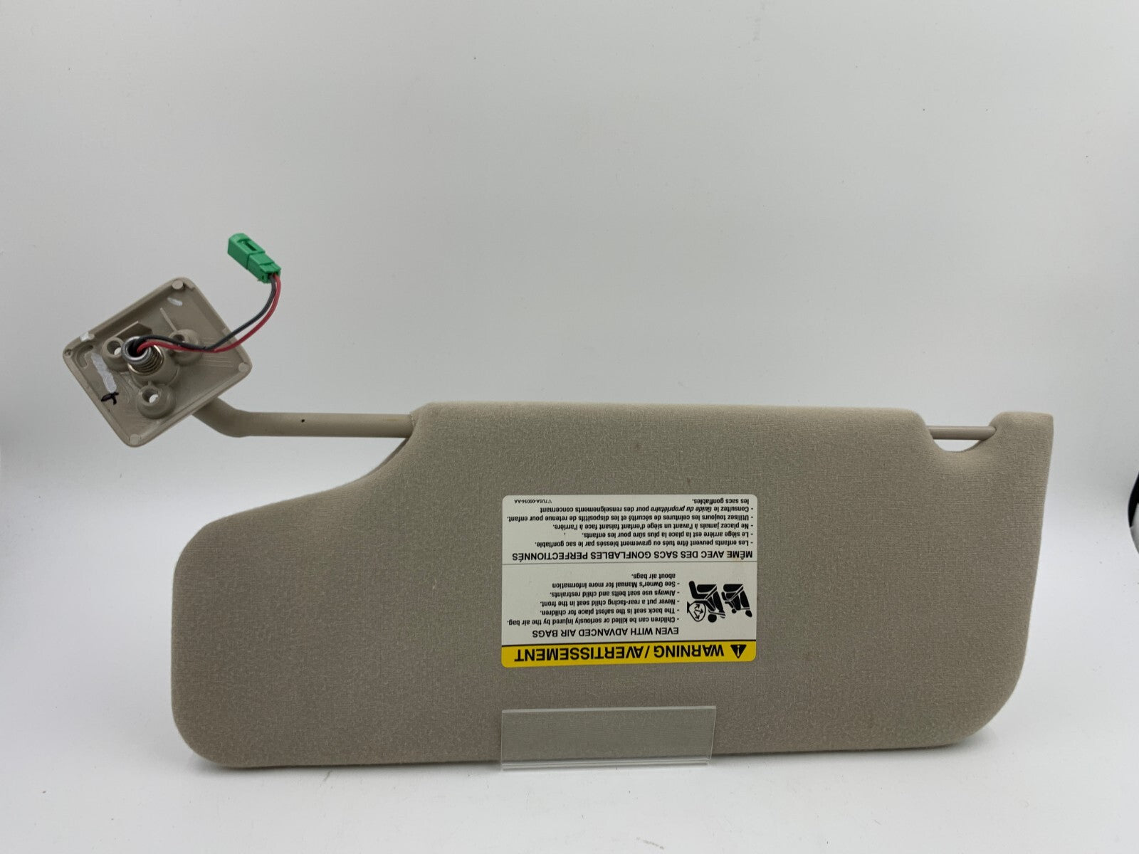 2007-2010 Ford Edge Passenger Sun Visor Sunvisor Beige Illumination E03B62002
