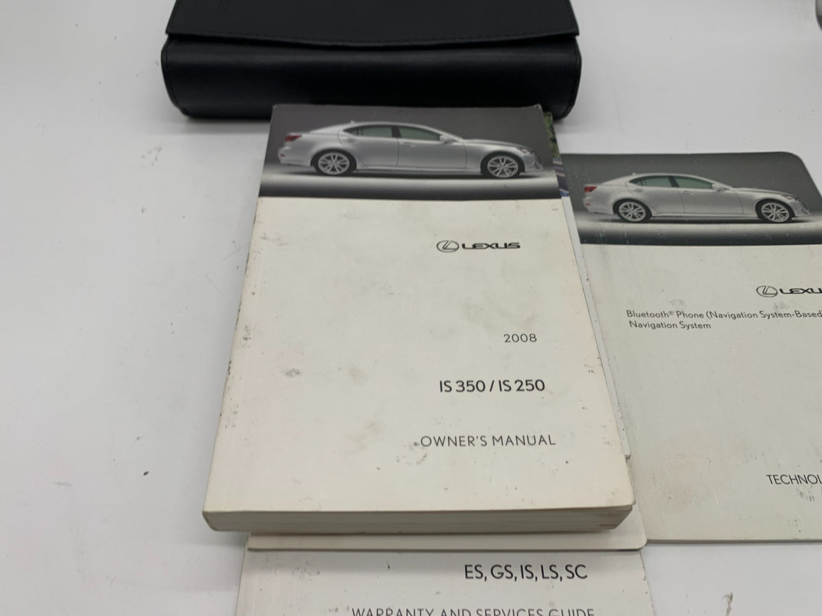 2008 Lexus IS350 IS250 Owners Manual Set with Case OEM C03B69019