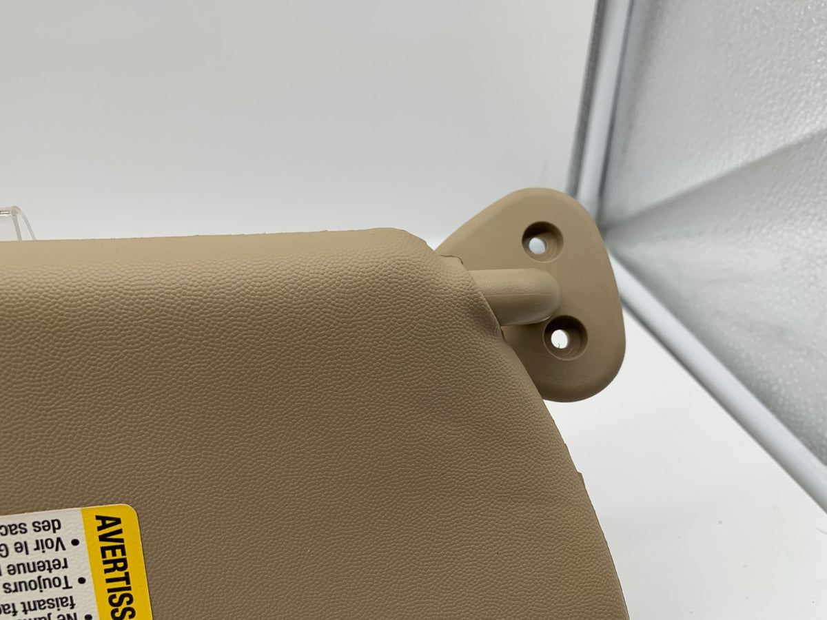 2007-2009 Cadillac SRX Driver Sun Visor Tan Illuminated OEM B03B35090