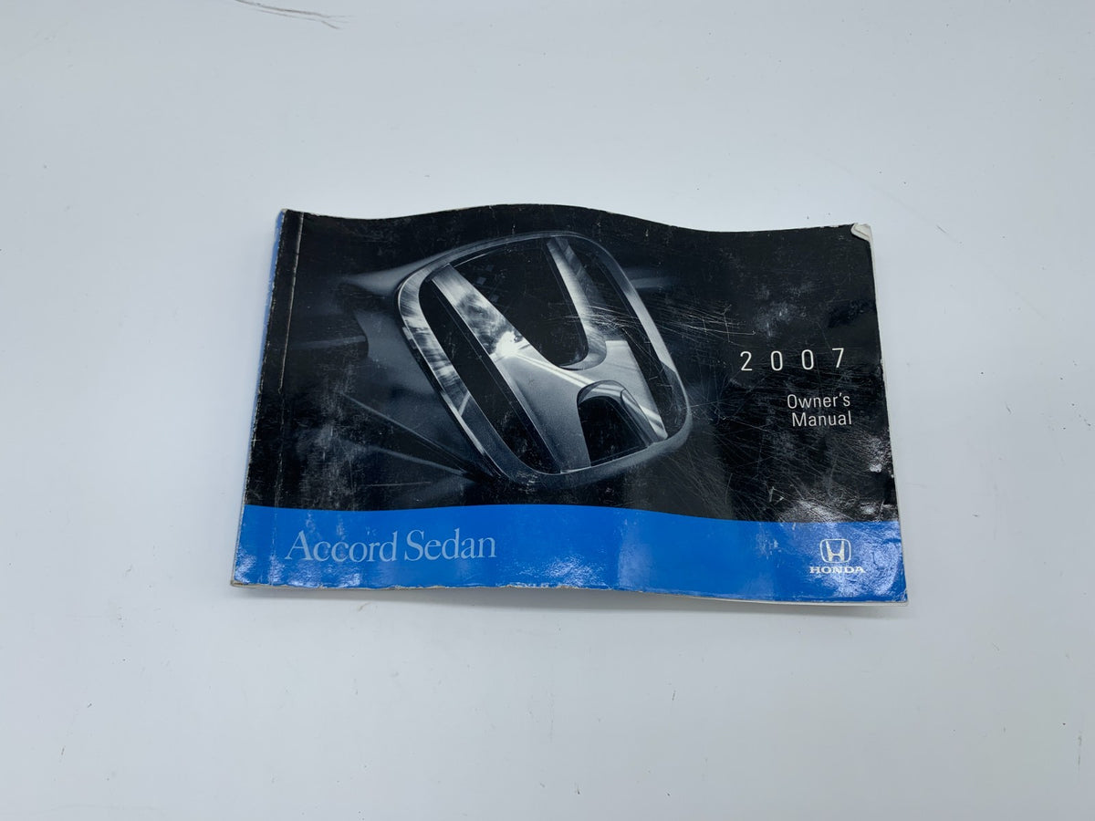 2007 Honda Accord Sedan Owners Manual OEM A01B49004