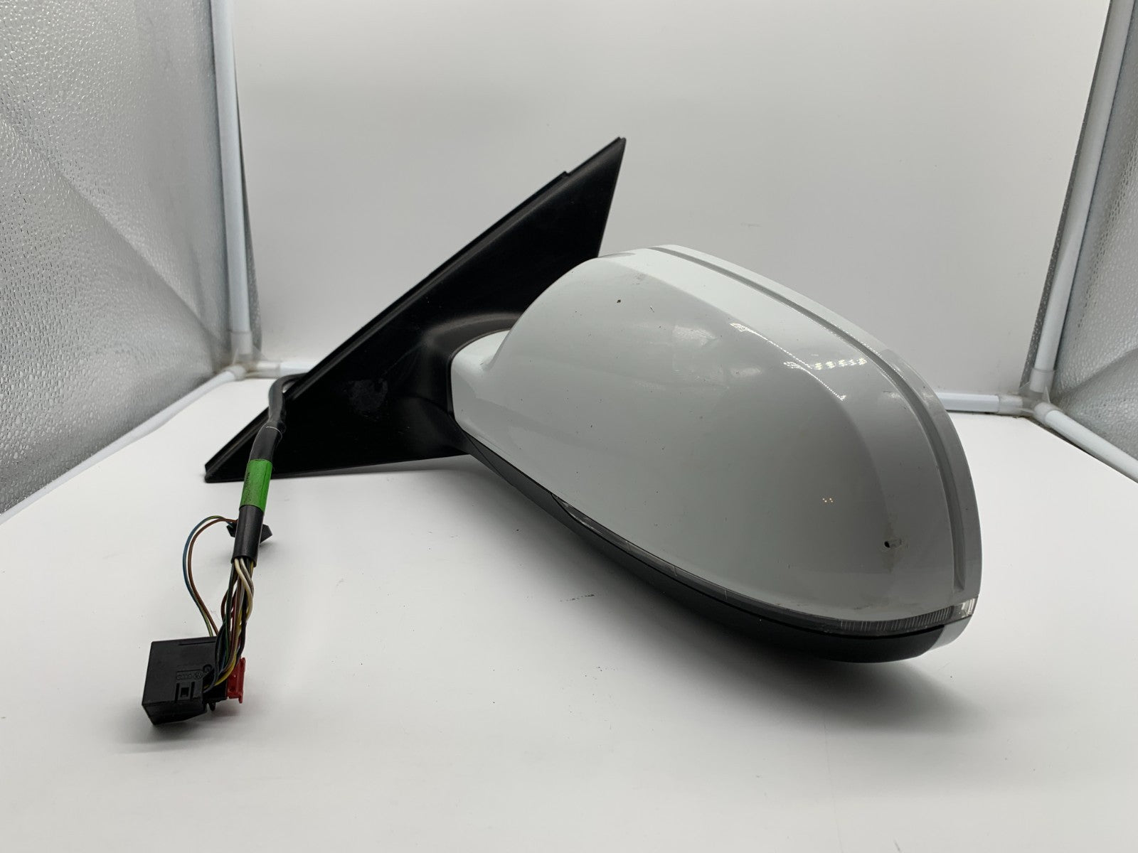 2010-2016 Audi A4 Driver Side View Power Door Mirror White OEM B04B49010