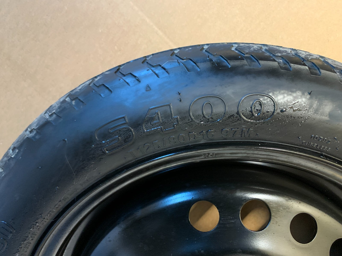 2015-2025 Hyundai Sonata 16" Spare Tire Wheel Compact Donut T125/80D16 Hankook