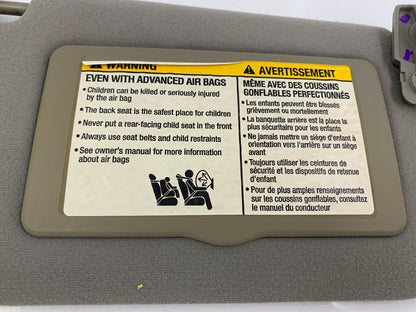 2005 Nissan Maxima Passenger Sun Visor Gray Illumination OEM C04B14033