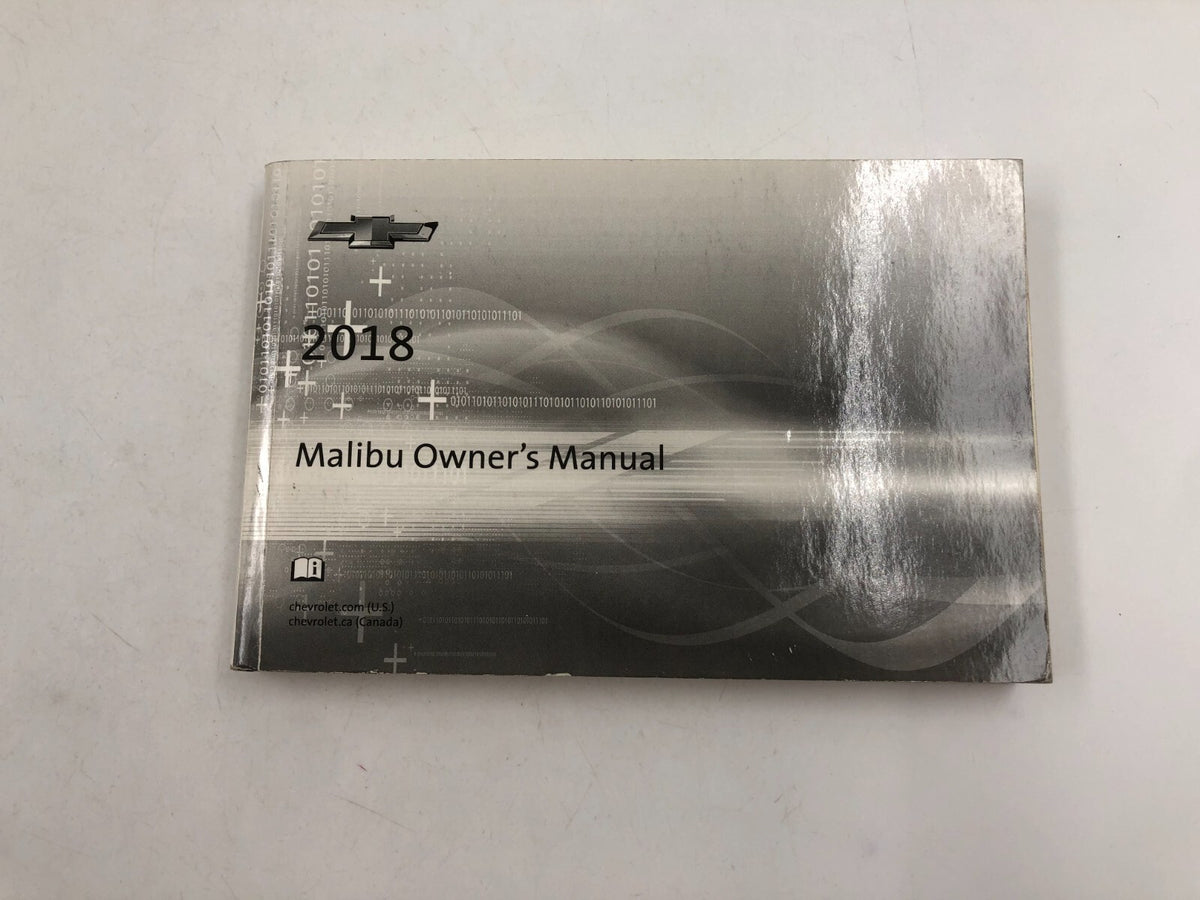 2018 Chevrolet Malibu Owners Manual Set OEM C01B56014