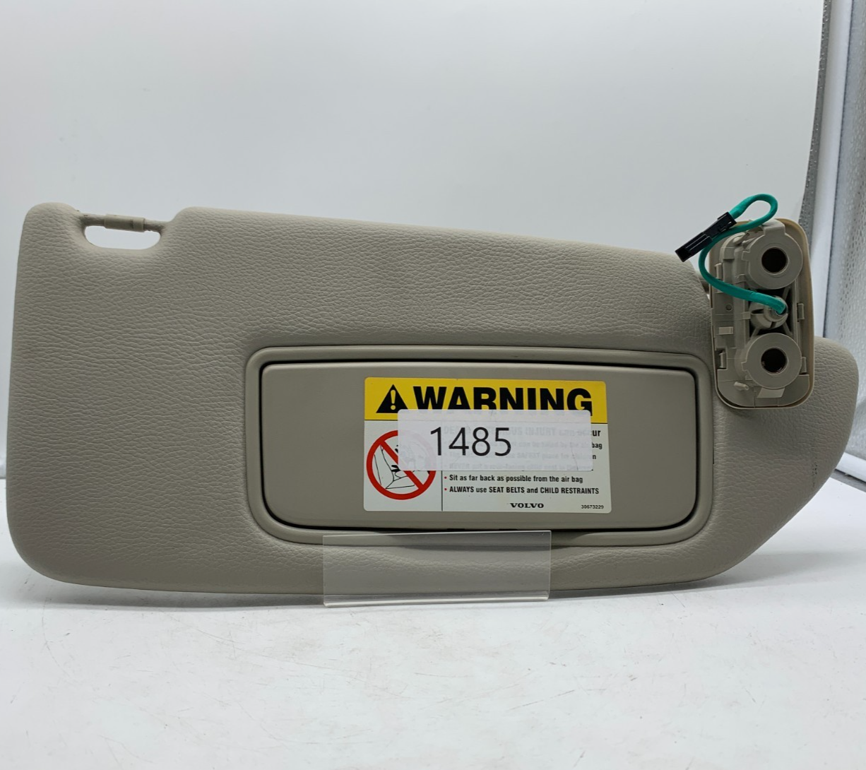 2002-2004 Volvo S60 Passenger Sun Visor Gray Illuminated OEM A02B40001