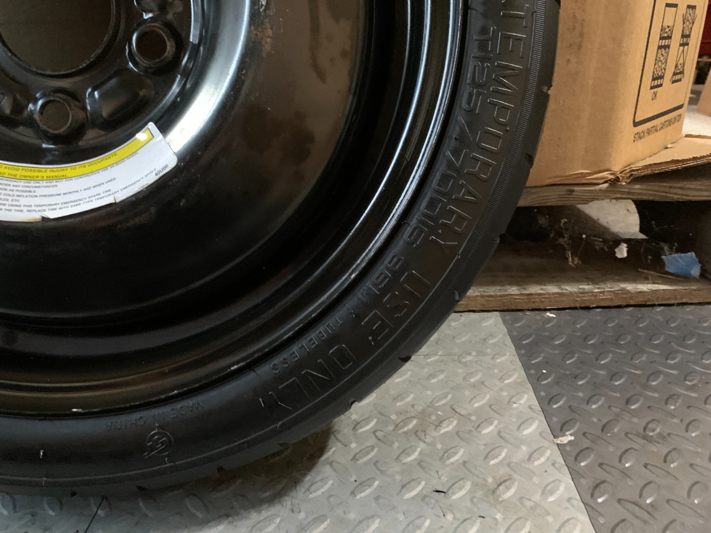 2015-2019 Nissan Sentra 16" Spare Tire Wheel Compact Donut T125/70D16