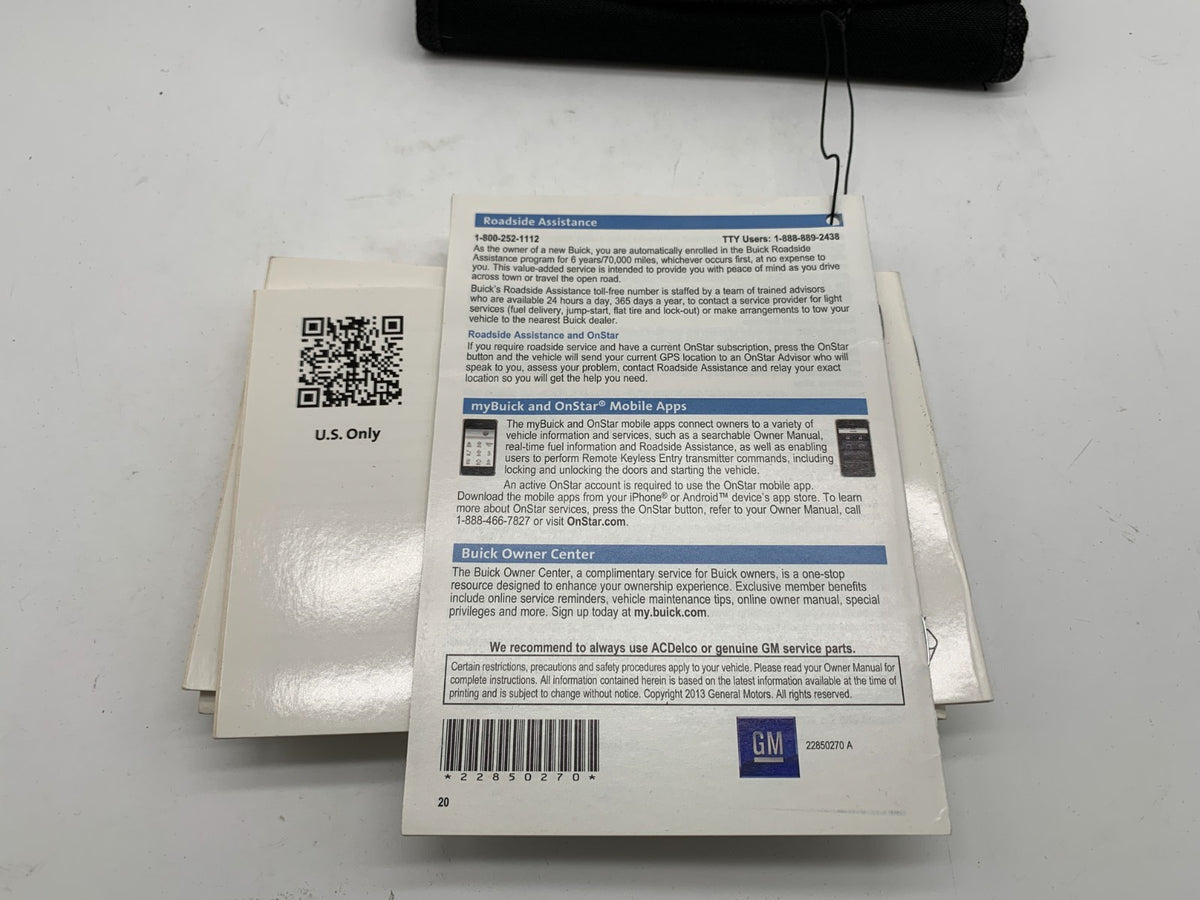 2014 Buick Regal Owners Manual Set with Case OEM B04B25015