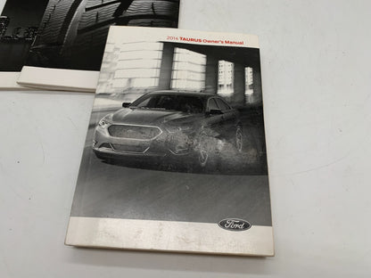 2014 Ford Taurus Owners Manual Set with Case OEM B02B55005