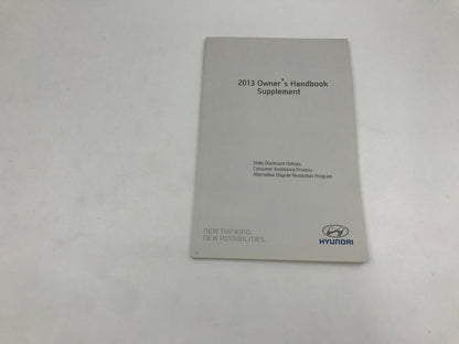 2013 Hyundai Tucson Owners Manual Set with Case OEM D01B29088