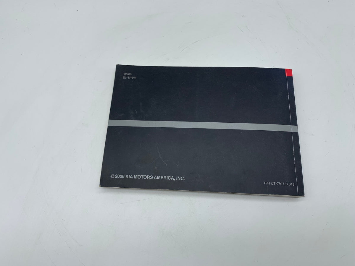 2006 Kia Optima Owners Manual OEM R01B37029