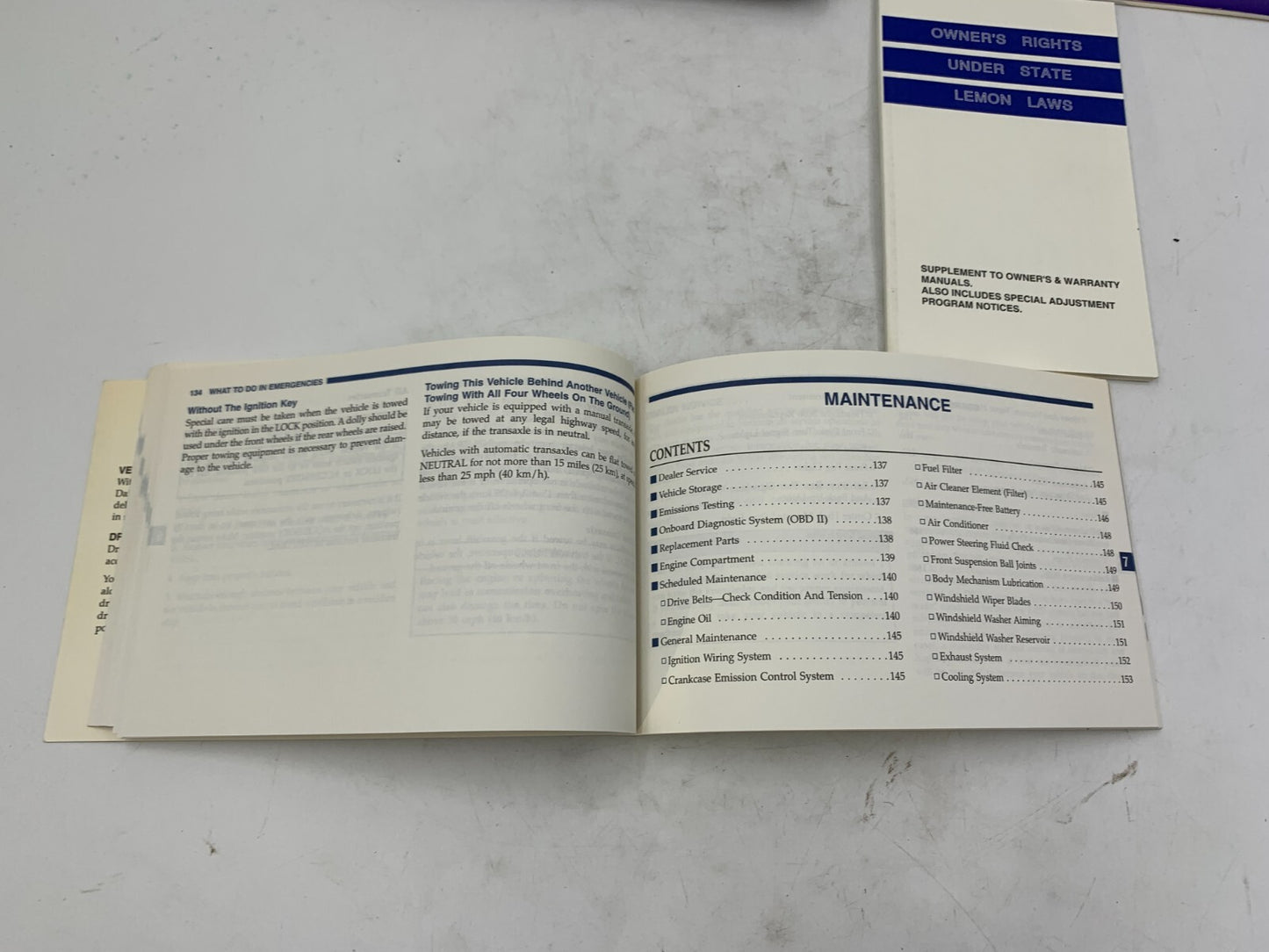 2000 Dodge Neon Owners Manual Set with Case OEM E01B14023