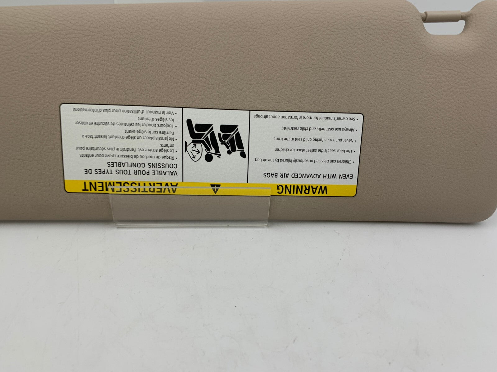 2012-2018 BMW 328i Passenger Sun Visor Gray OEM C02B22050