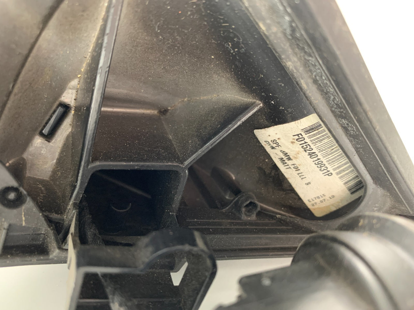 2011-2012 BMW 740i Driver Side View Power Door Mirror Black OEM C04B62022