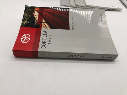 2016 Toyota Corolla Owners Manual Set with Case OEM E02B18002