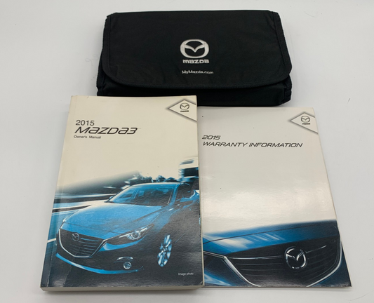 2015 Mazda 3 Owners Manual Set with Case OEM R01B37025