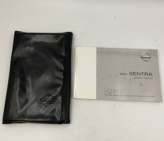 2002 Nissan Sentra Owners Manual with Case OEM D02B62007