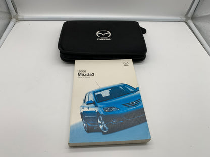 2006 Mazda 3 Owners Manual Set with Case OEM