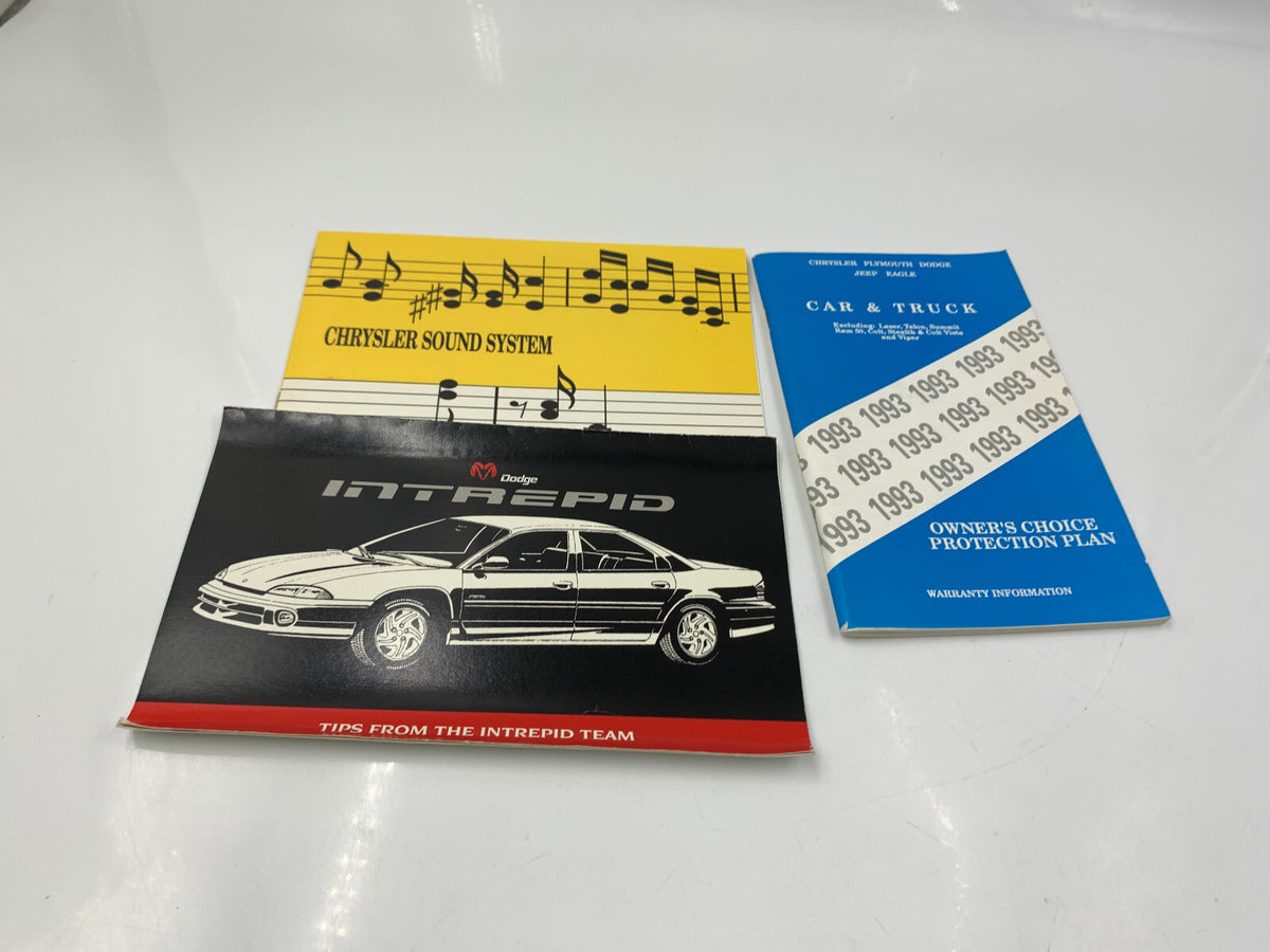 1993 Dodge Intrepid Owners Manual Set with Case OEM D04B37080