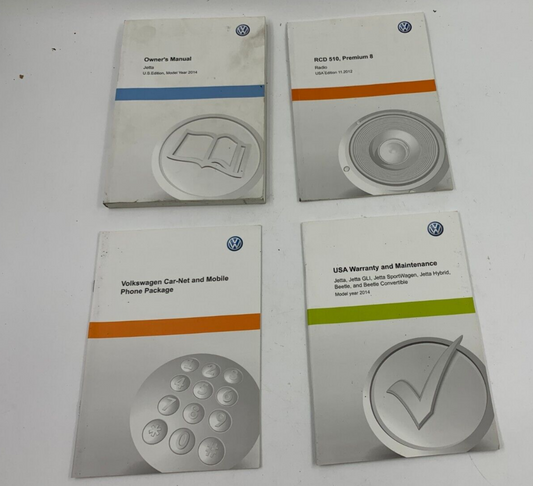 2014 Volkswagen Jetta Owners Manual Set OEM C04B68011