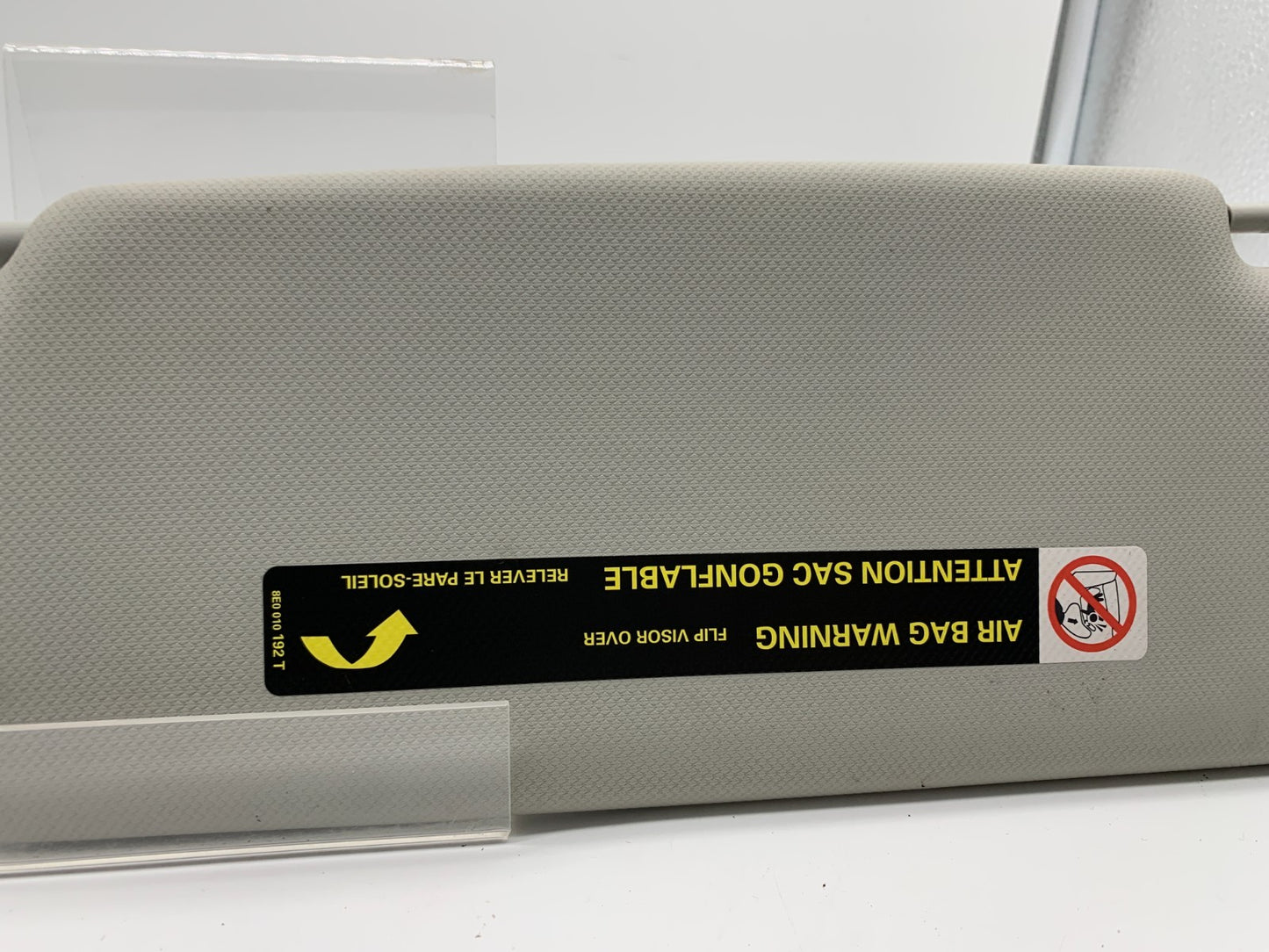 2009-2012 Audi A4 Passenger Sun Visor Sunvisor Gray Illuminated OEM