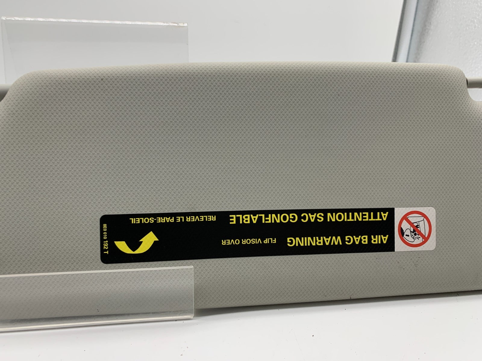 2009-2012 Audi A4 Passenger Sun Visor Sunvisor Gray Illuminated OEM