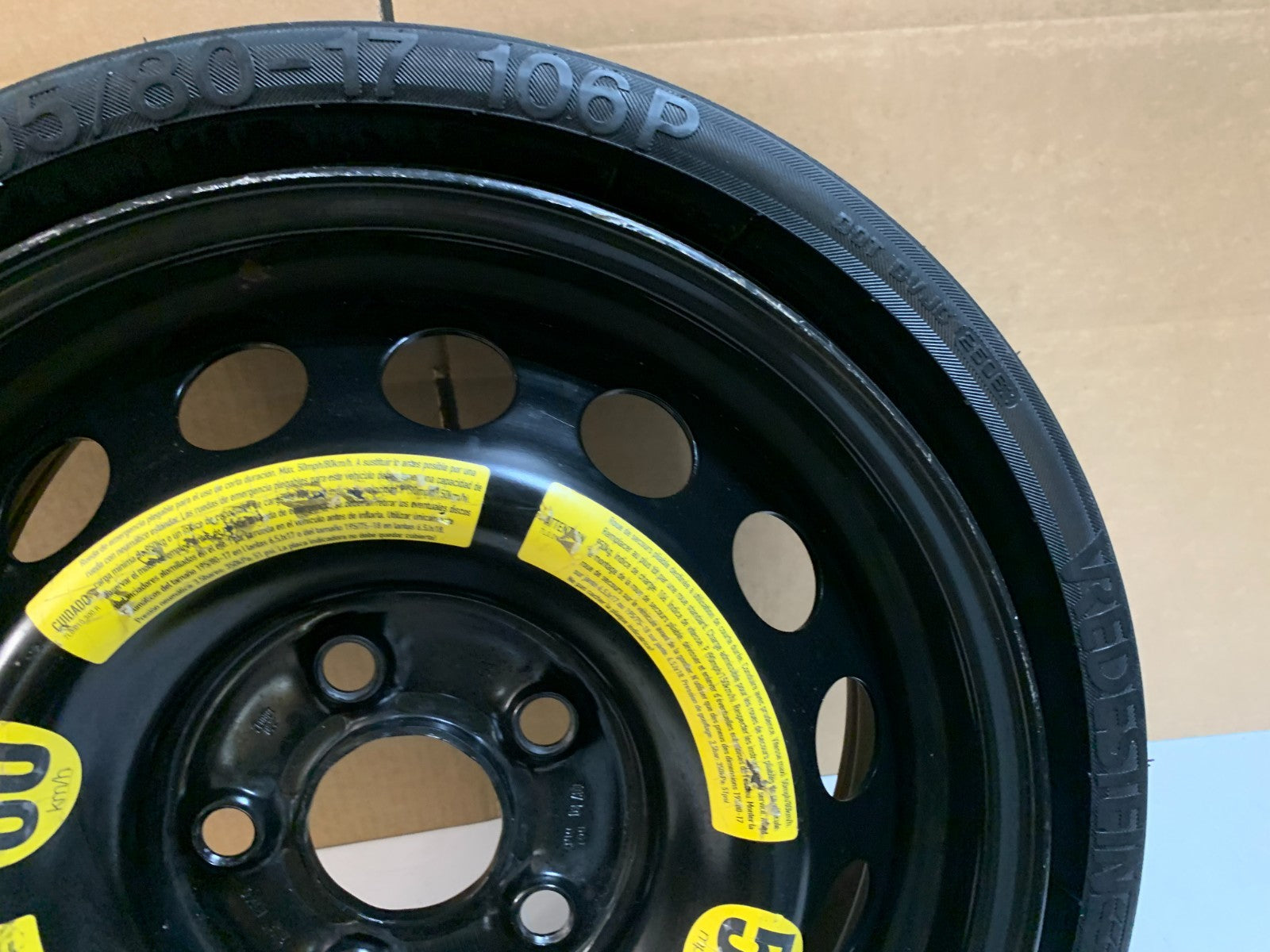 2008-2011 Porsche Cayenne 17" Spare Tire Compact Donut T195/80-17 106P