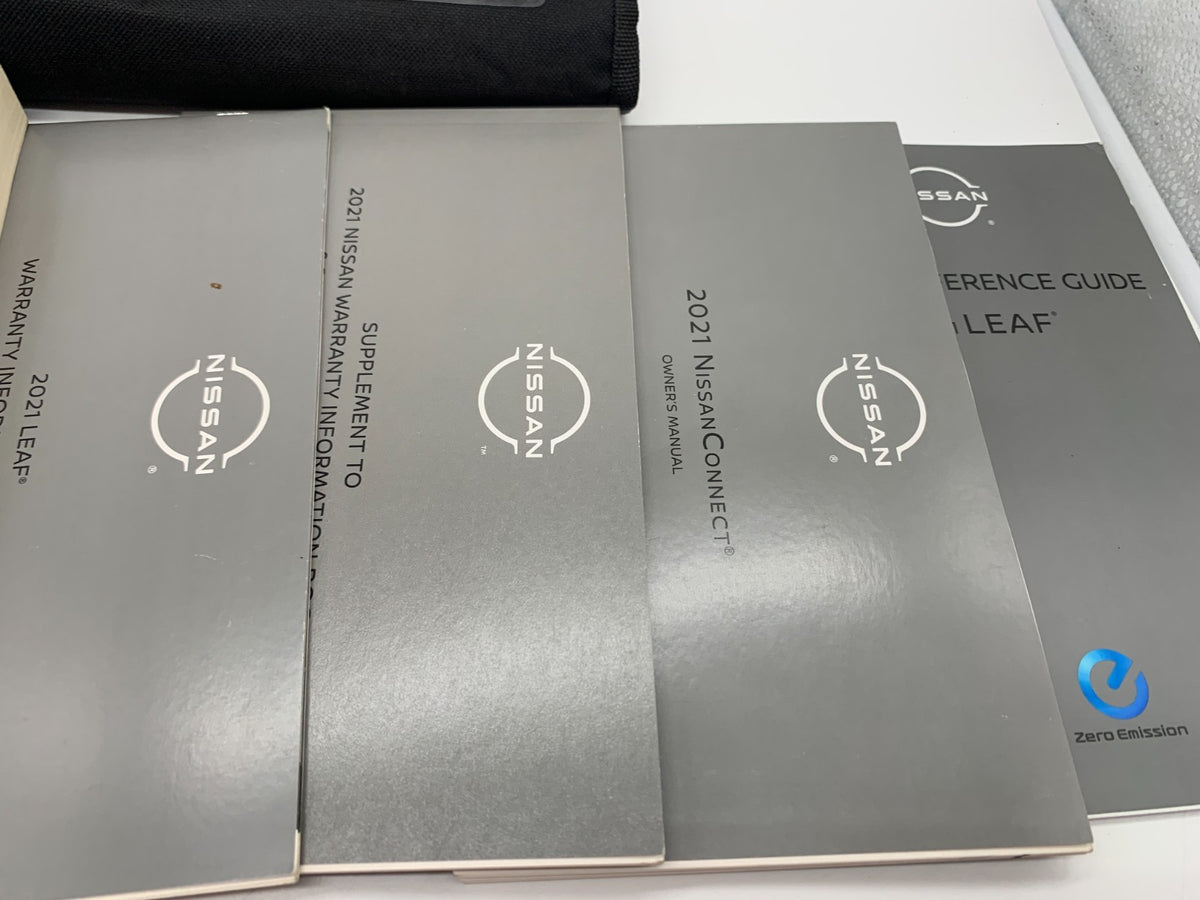 2021 Nissan Leaf Owners Manual Set with Case OEM D01B12059