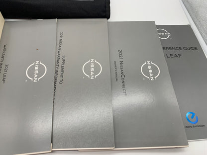 2021 Nissan Leaf Owners Manual Set with Case OEM D01B12059