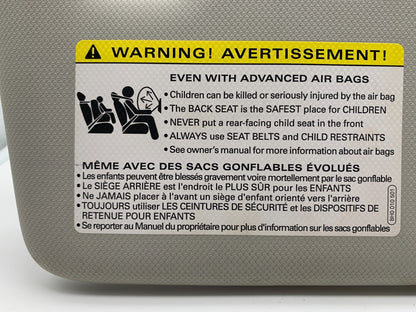 2009-2012 Audi A4 Passenger Sun Visor Gray Illuminated OEM E02B32057