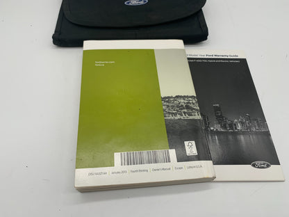 2013 Ford Escape Owners Manual Set with Case OEM A02B50021