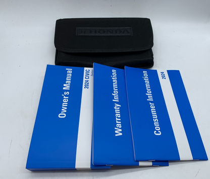 2024 Honda Civic Sedan Owners Manual Set with Case OEM C03B28006