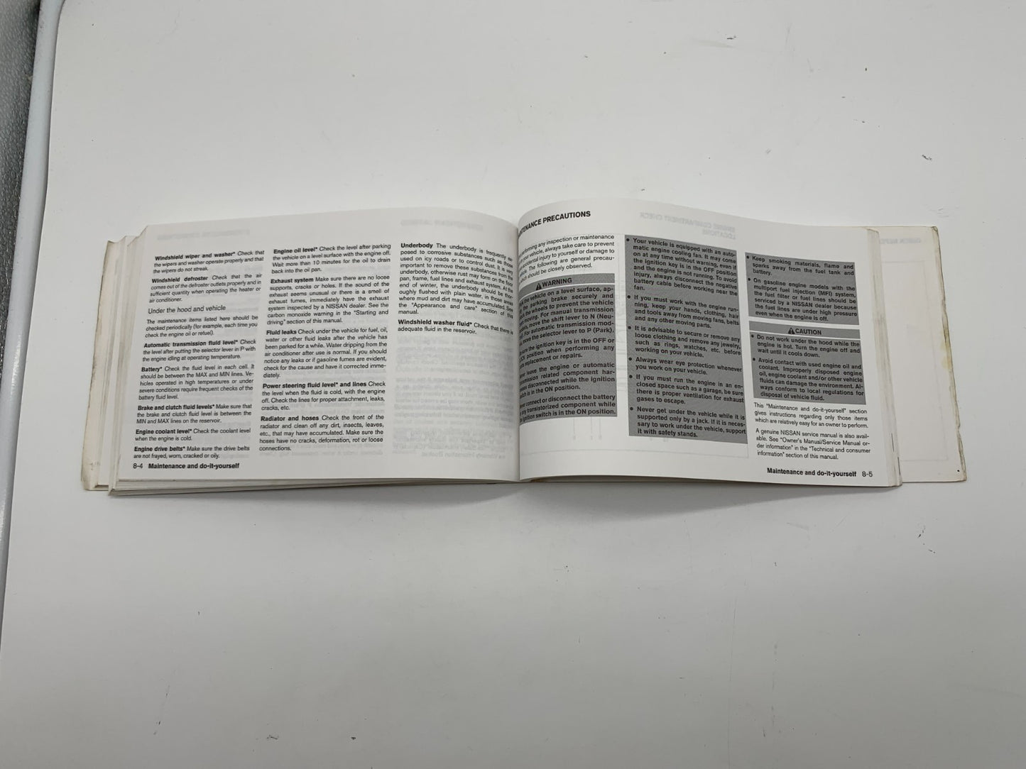 2005 Nissan Altima Owners Manual OEM