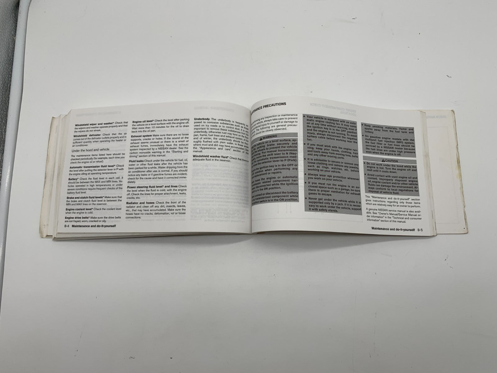 2005 Nissan Altima Owners Manual OEM