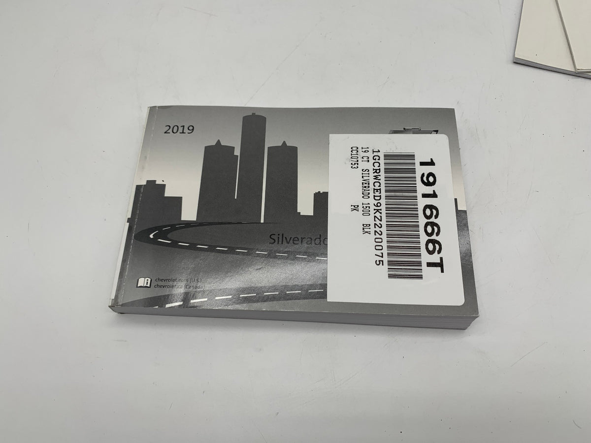 2019 Chevy Silverado Owners Manual Set OEM R01B03021