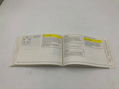 2001 Chevrolet Cavalier Owners Manual OEM C02B52008