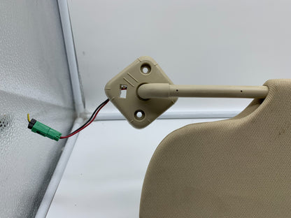 2013-2019 Ford Taurus Passenger Sun Visor Tan Illuminated OEM A04B10013